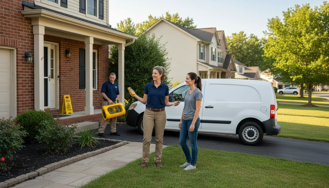 Residential water damage restoration in Arkansas